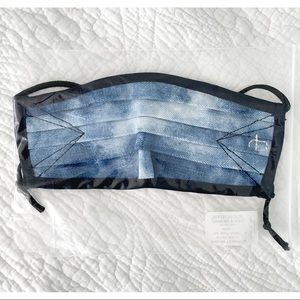 RAG & BONE THE MULTI PLEAT DENIM FACE MASK